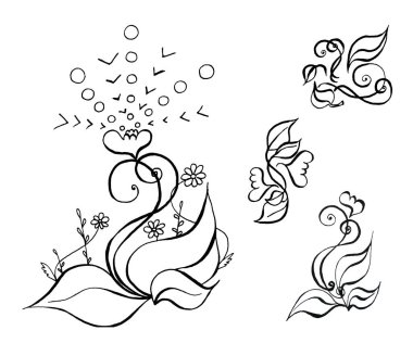 Çiçek desenlerini girdaplarla ayarla