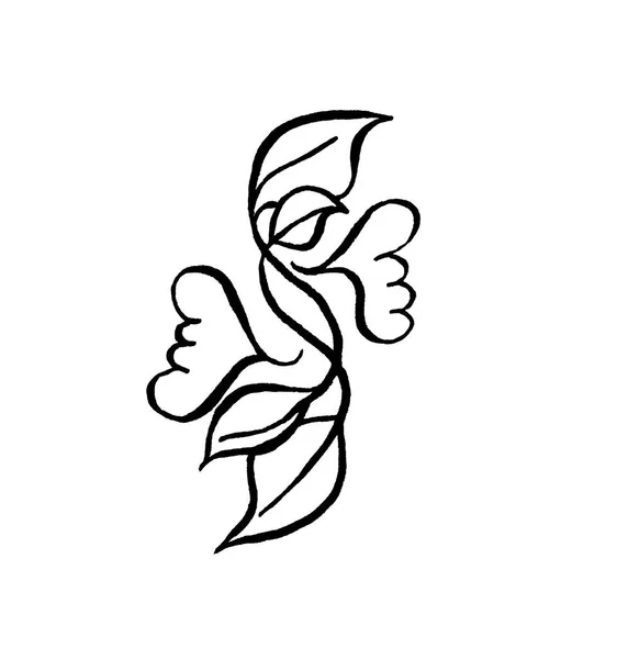 Güzel kıvrımlı çiçek desenleri