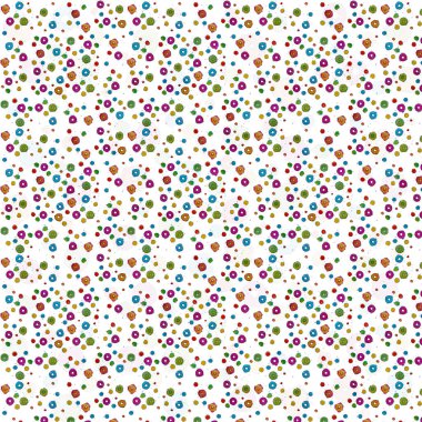 Desenli donatlar ve daireler. Yüksek kalite çizim. Modaya uygun sarı renk, her amaç için harika tasarım. Kapağın modern tasarımı ve çocuklar için diğer ürünler.