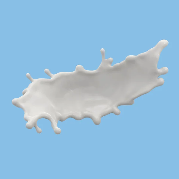 Milch Spritzen Isolierte Packung Flüssigkeit Oder Joghurt Spritzen Einschließlich Clipping — Stockfoto