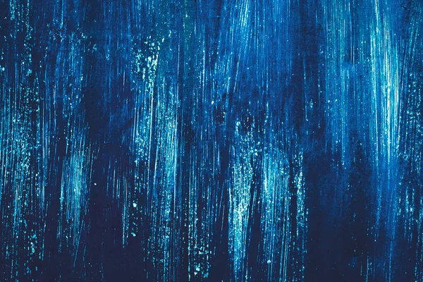 Pittura Blu Grunge Texture Della Parete Con Motivo Astratto Bianco — Foto Stock