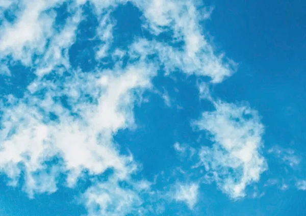 Nuvens Brancas Céu Azul Textura Fundo — Fotografia de Stock