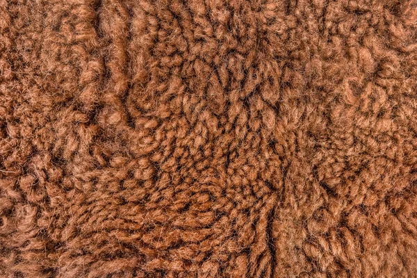 Коричневый Мех Текстуры Шерсть Фон — стоковое фото