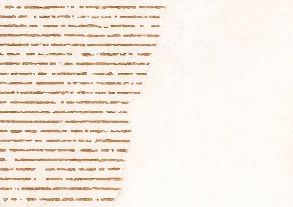 Parchment, piece of beige paper with lines for text and white copy space or background