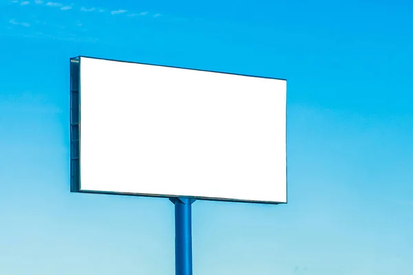 Зробити Порожній Великий Рекламний Щит Фоні Блакитного Неба — стокове фото