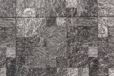 Siyah soyut kare fayans dokusu, mozaik zemin arkaplanı
