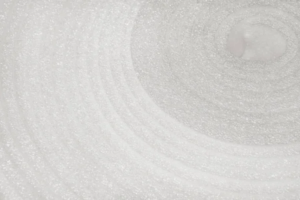 White industrial foam in a roll close-up, building, insulation material