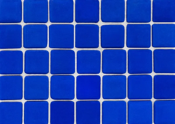 Blue Ceramic Tile Abstract Texture Mosaic Background — Stock Photo, Image