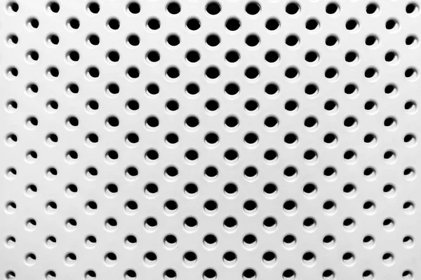Nahtlose Textur Eines Weißen Plastikkorbs Mit Abstrakten Sich Wiederholenden Kreismustern — Stockfoto