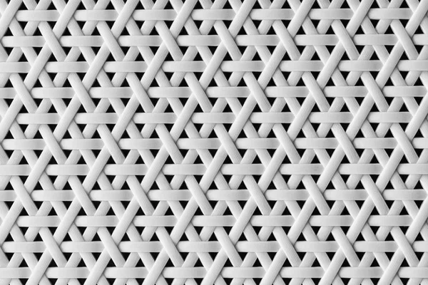 Sömlös Textur Vit Plastkorg Med Abstrakta Upprepande Mönster Form Korsning — Stockfoto