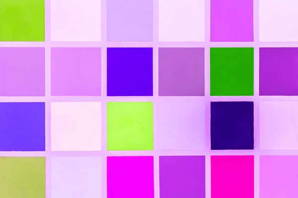 Próbki Różnych Odcieni Koloru Kwadratowej Fakturze Kolorowe Abstrakcyjne Tło Mozaiki — Zdjęcie stockowe