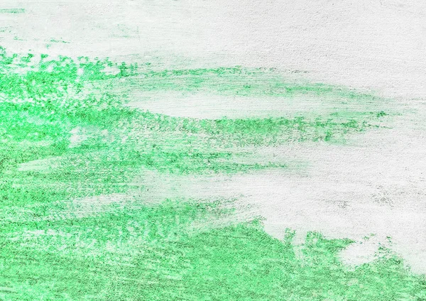 Vernice Verde Bianco Modello Astratto Sullo Sfondo Texture Parete — Foto Stock