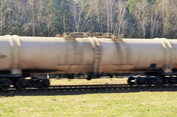 Train Approaching Railroad Crossing — Stock Photo, Image