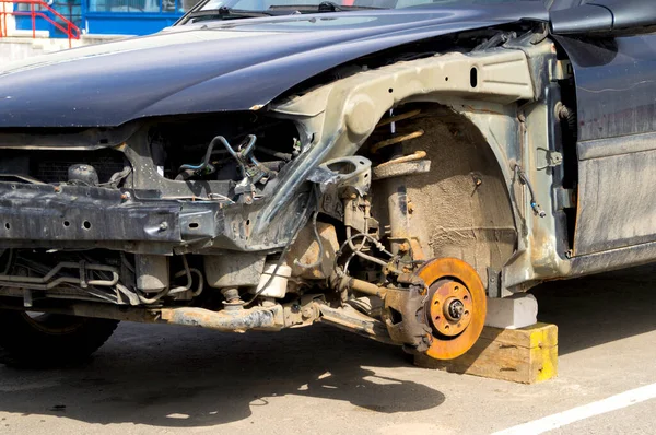 Фотографія Автомобіля Після Аварії Опублікованої Трибуні — стокове фото
