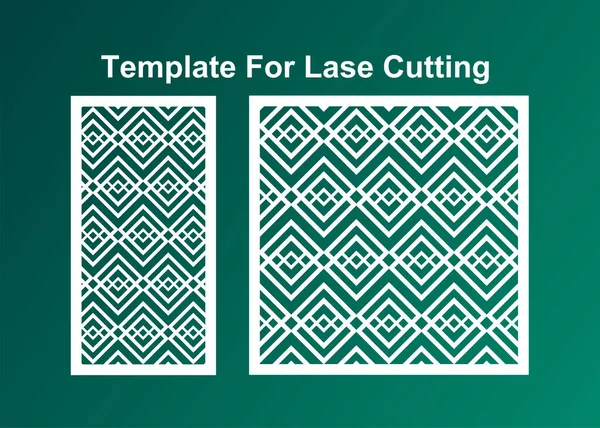 자르기 Geometric Pattern Laser Cut 합니다 Ratio Vector File — 스톡 벡터