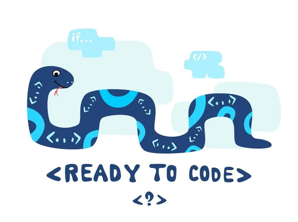 Python kod dili işareti. Programlama kodlama ve geliştirme kavramı.