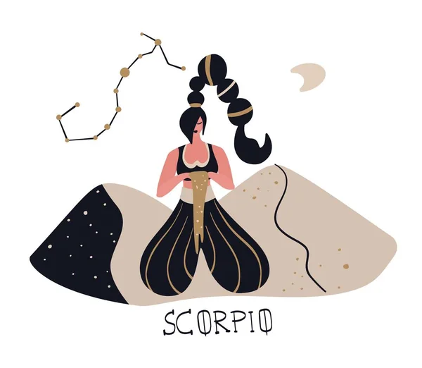 Znaki zodiaku Scorpio Vector ilustracja symbolu zodiaku. — Wektor stockowy