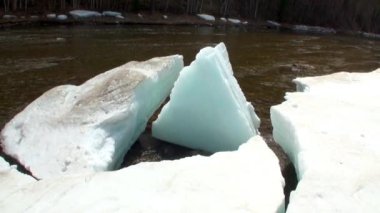Rusya 'nın Sibirya' daki Temnik Dağı 'nda kar eriyor.
