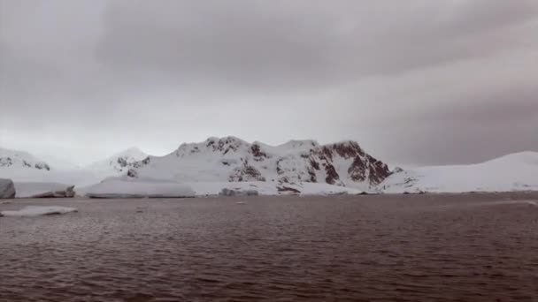 Айсберг в океане Антарктиды . — стоковое видео