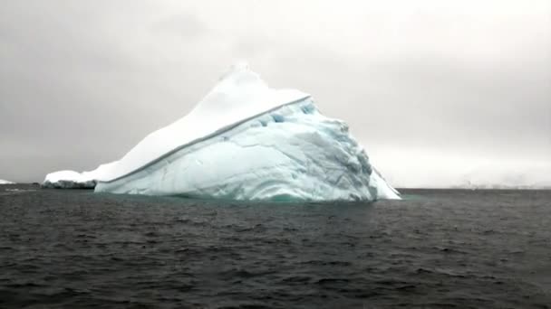 Góra lodowa w ocean Antarktydy. — Wideo stockowe