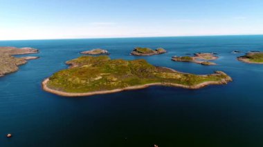 Havadan görüntüleri başladığın Dalniye Zelentsy Barents Denizi'nde.