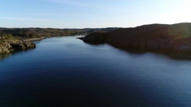 Başladığın Dalniye Zelentsy Barents Denizi'nde manzara yukarıdan görüntülemek.