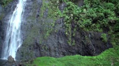 Fautaua şelale Fransız Polinezyası Tahiti Adası.
