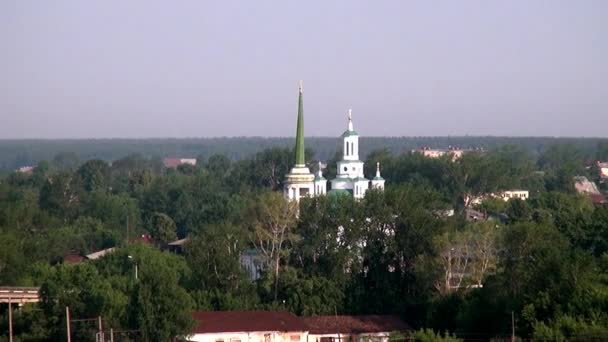 Alapaevsk Russia July 2012 Orthodox Church Holy Trinity Cathedral 罗曼诺夫斯和圣伊丽莎白费奥多罗夫纳被谋杀的王子的尸体就在这里 — 图库视频影像