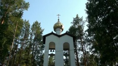 Romanov 'un öldüğü yerde Yeni Şehitler' in altın kubbesi.