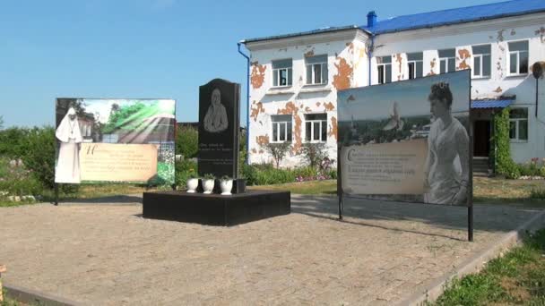 Monument to Elizabeth Fedorovna Romanova. — Stock Video