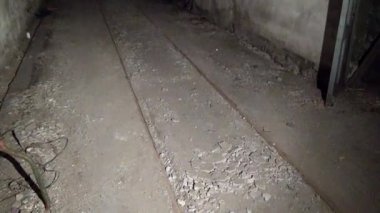 Eski Sovyet yeraltı askeri hayalet kasaba Gudym Anadyr-1 temel.