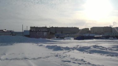 Anadyr kenti üzerinde çok Rusya.