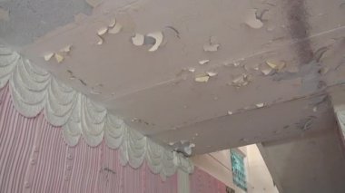 Terk edilmiş bir ıssız city kömür madenlerinde kültür harap ıssız ev.