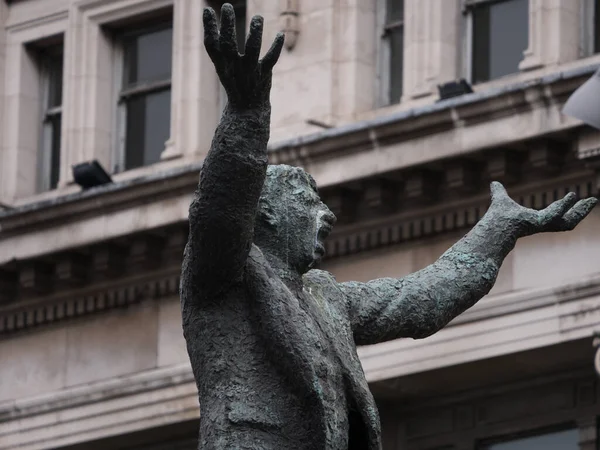 Statue Von Jim Larkin Der Connell Street Dublin Irland Details — Stockfoto