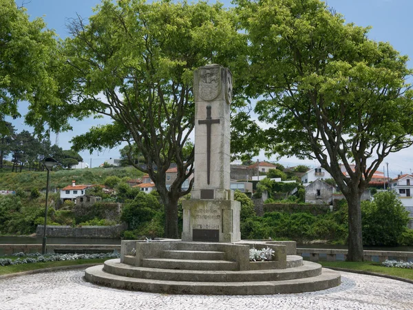 Válečný Památník Vila Conde Porto Region Portugalsko Památku Těch Kteří — Stock fotografie