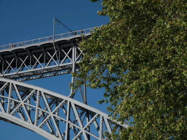 Ponte Luiz Dom Luis Brug Rivier Douro Porto Portugal Close — Stockfoto