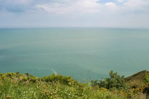 Schöne Aussicht Auf Die Landschaft Von Den Klippen Der Grafschaft — Stockfoto