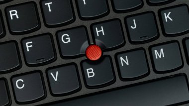 ThinkPad X260 dizüstü bilgisayarı, pist noktasını ve klavyeyi kapatın. Üstten, üstten..