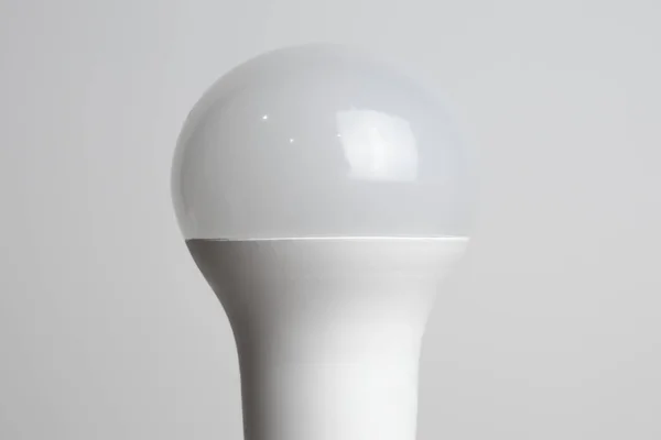 Smart bulb. White light bulb, close up.