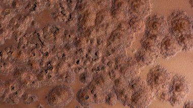 Paslı kahverengi, yıpranmış, paslanmış metal yüzey dokusu