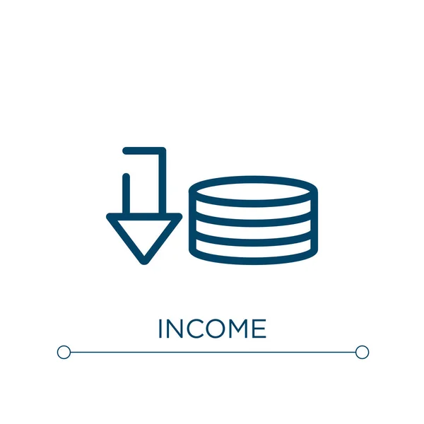 Ícone Renda Ilustração Vetorial Linear Esboço Vetor Ícone Renda Símbolo —  Vetores de Stock