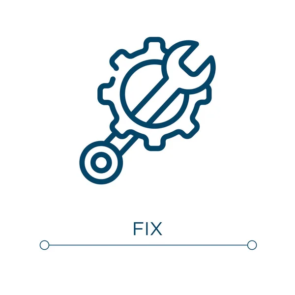 Réparez Icône Illustration Vectorielle Linéaire Décrivez Vecteur Icône Fix Symbole — Image vectorielle