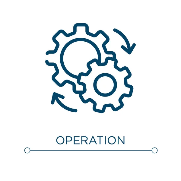 Bedienungsanleitung Lineare Vektordarstellung Umriss Operation Symbol Vektor Thin Line Symbol — Stockvektor