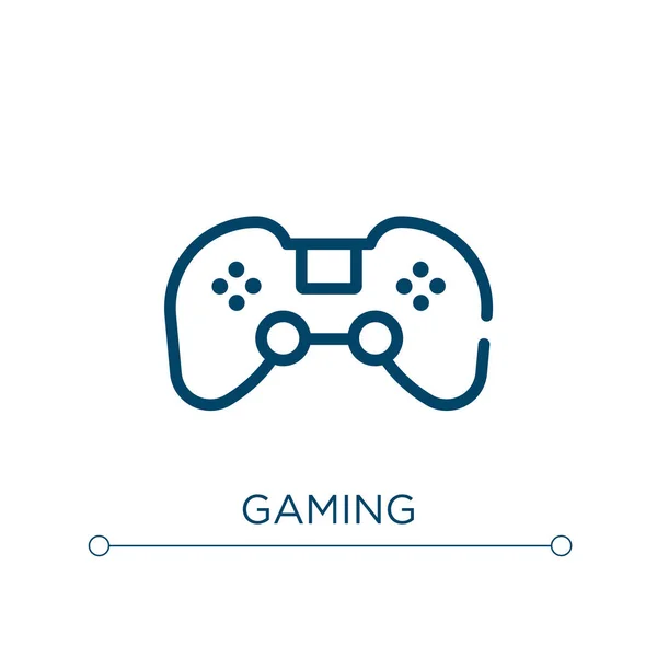 Free  gaming Logo Icon - Download in Line Style