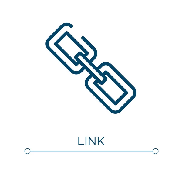 Ícone Ligação Ilustração Vetorial Linear Esboço Vetor Ícone Link Símbolo —  Vetores de Stock