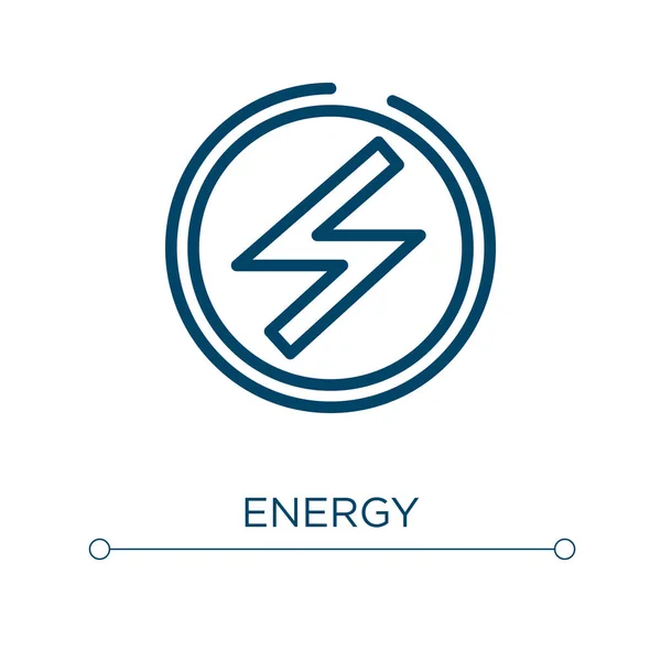 Ícone Energia Ilustração Vetorial Linear Descreva Vetor Ícone Energia Símbolo — Vetor de Stock