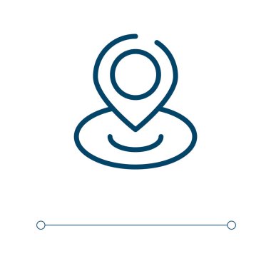 Simge simgesi. Doğrusal vektör çizimi. Taslak simge vektörü. Web ve mobil uygulamalarda kullanmak için ince çizgi sembolü, logo, yazdırma ortamı.