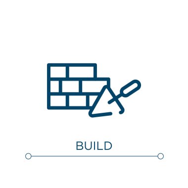 Simge oluştur. Doğrusal vektör çizimi. Taslak oluşturma ikon vektörü. Web ve mobil uygulamalarda kullanmak için ince çizgi sembolü, logo, yazdırma ortamı.