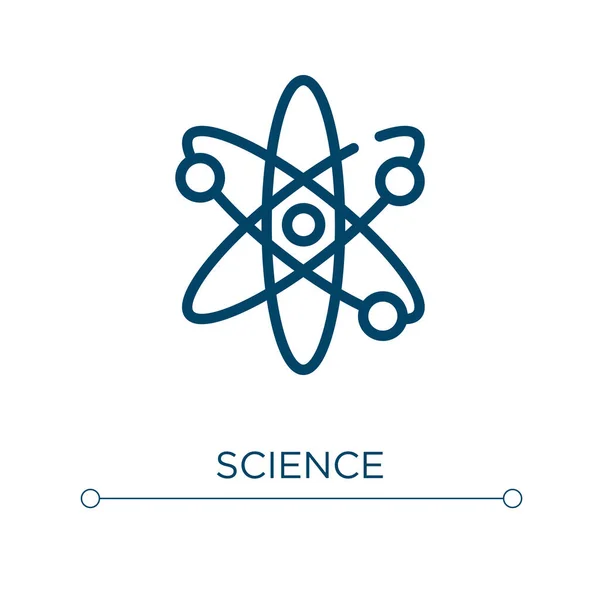 Science Icon Linear Vector Illustration Outline Science Icon Vector Thin — Stock Vector