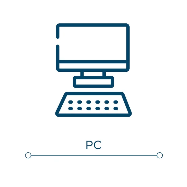 Icono Ilustración Lineal Vectores Esquema Vector Icono Símbolo Línea Delgada — Vector de stock